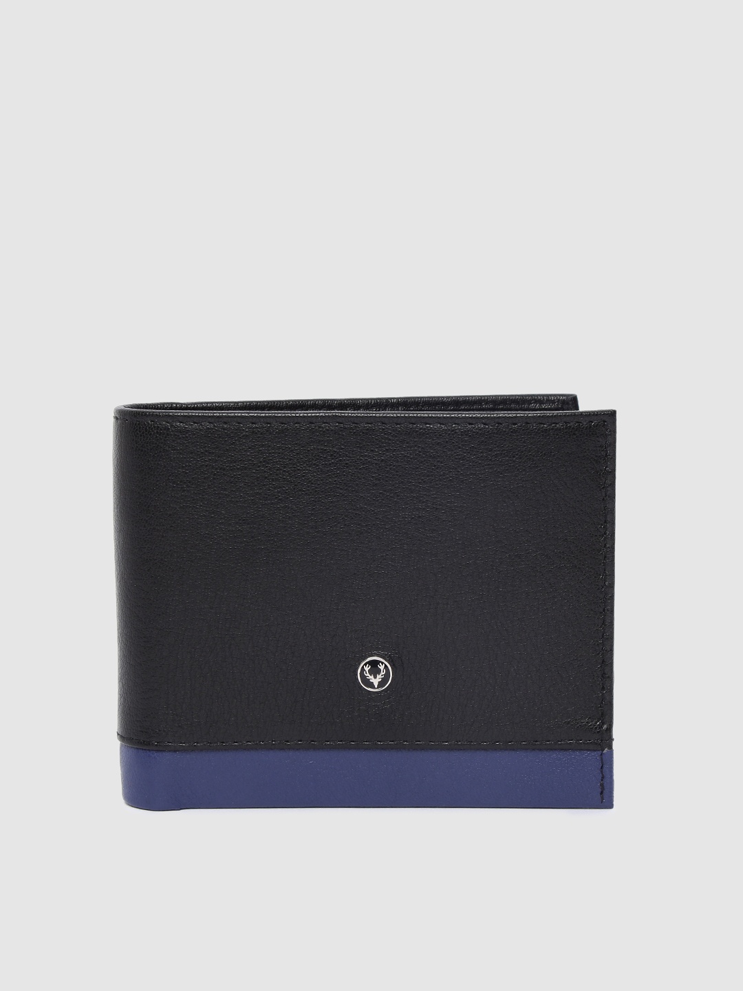 

Allen Solly Men Black Solid Leather Two Fold Wallet