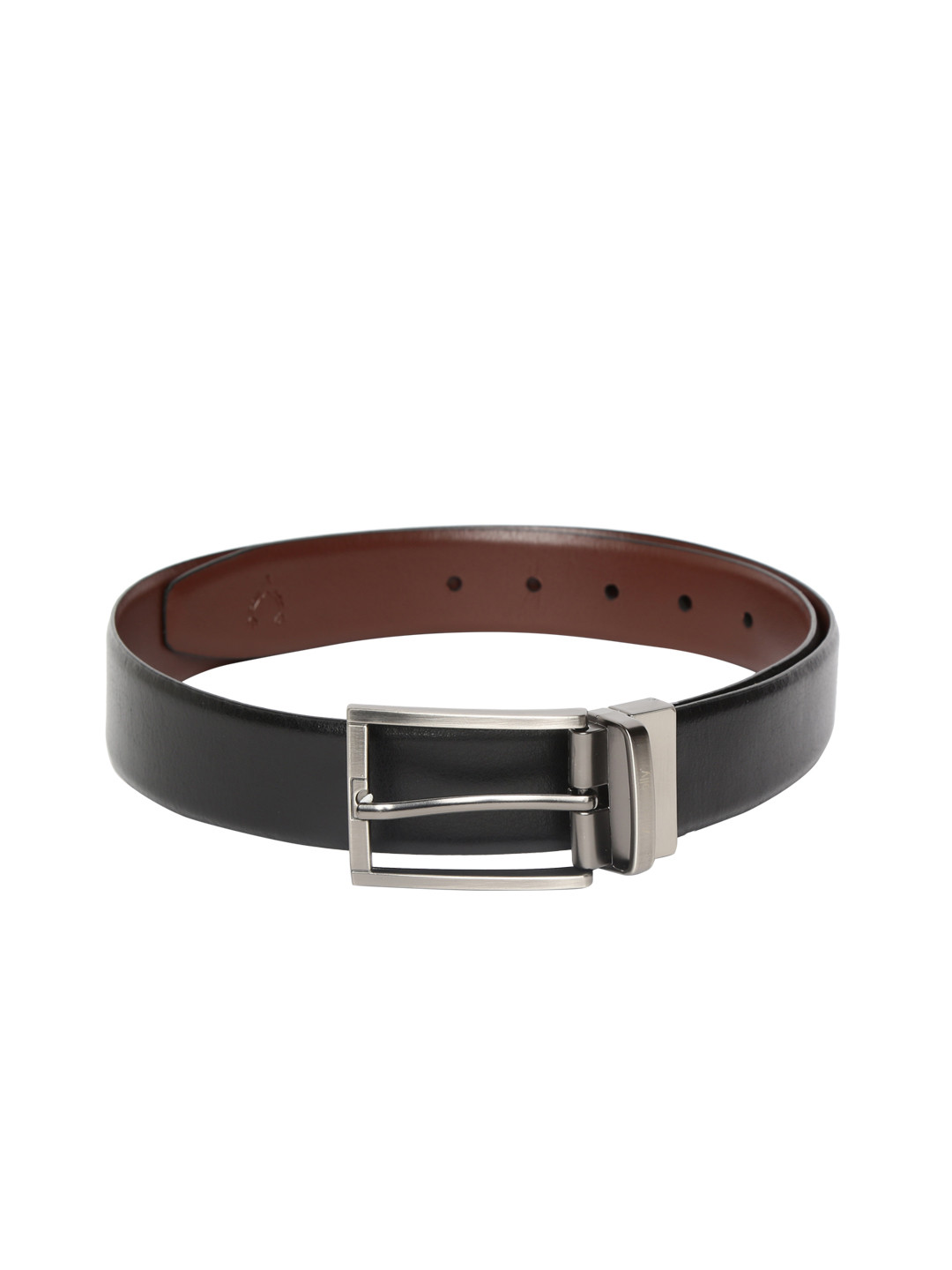 

Allen Solly Men Black & Brown Reversible Leather Belt
