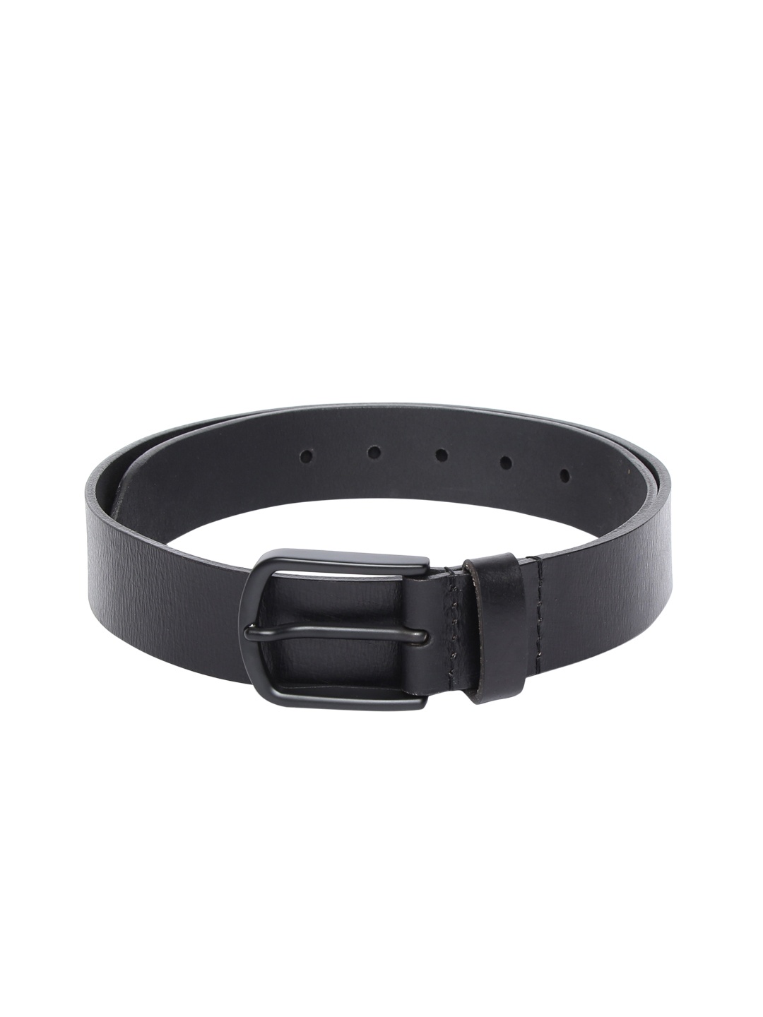 

Allen Solly Men Black Solid Leather Belt