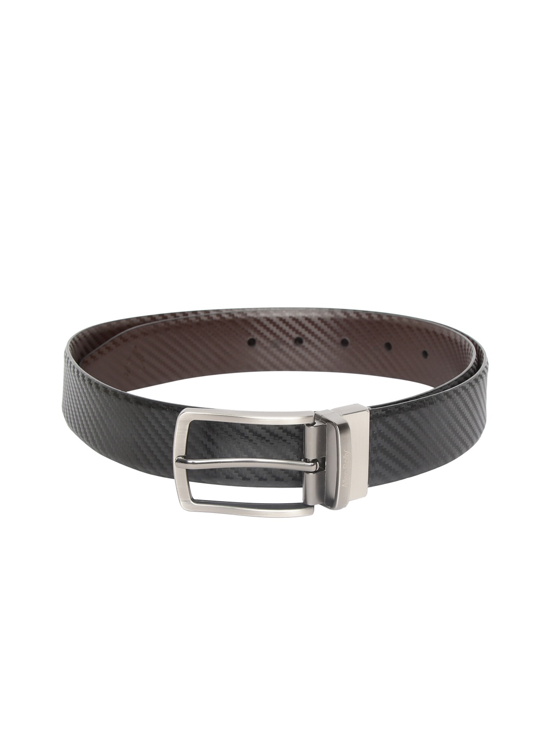 

Allen Solly Men Black & Brown Textured Reversible Leather Belt