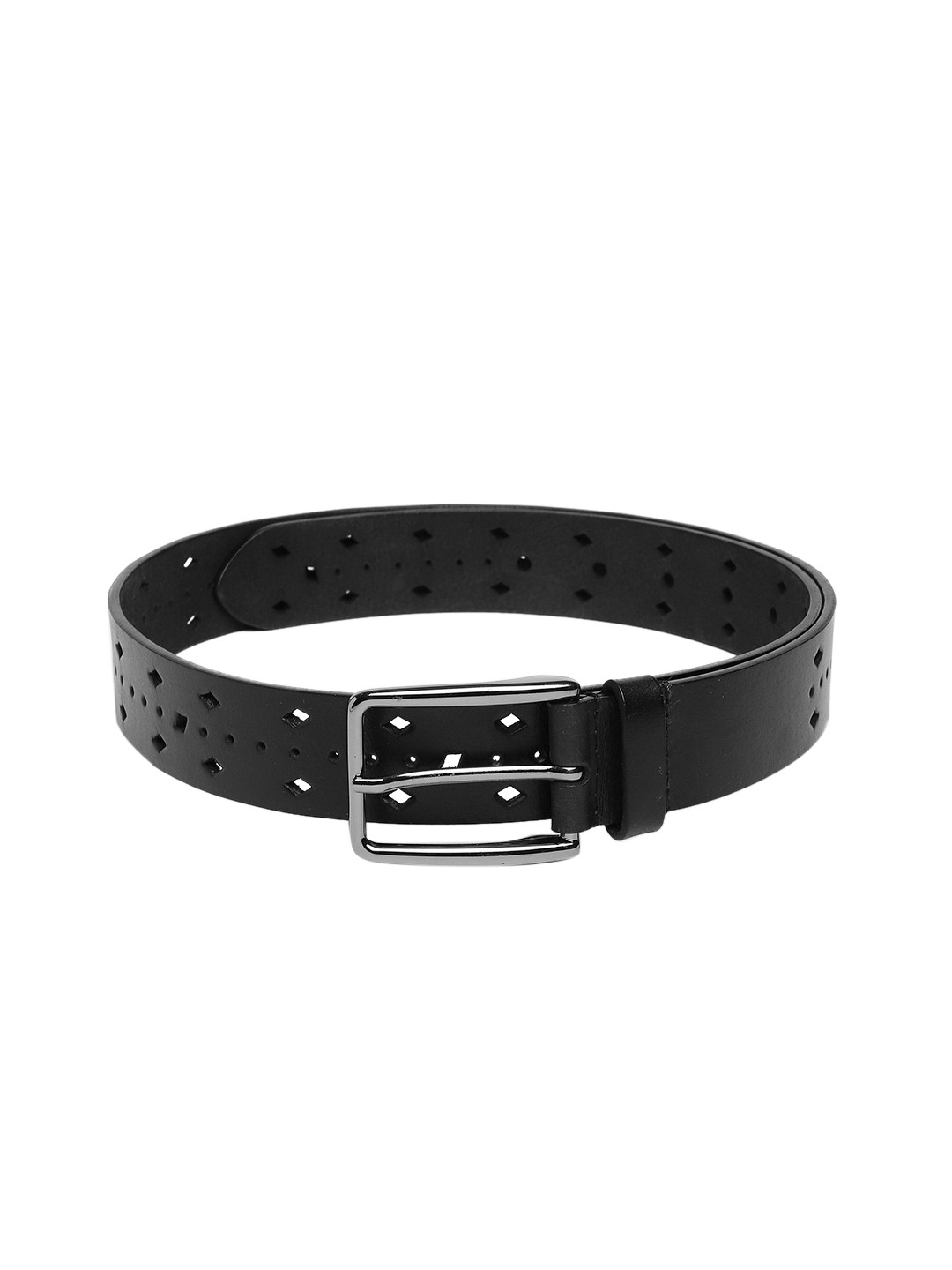 

Allen Solly Men Black Textured Belt