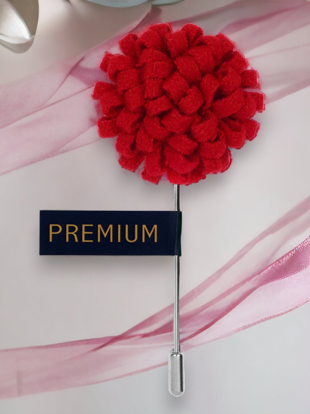 

PELUCHE Unisex Red A Glorious Crescendo Brooch Lapel Pin