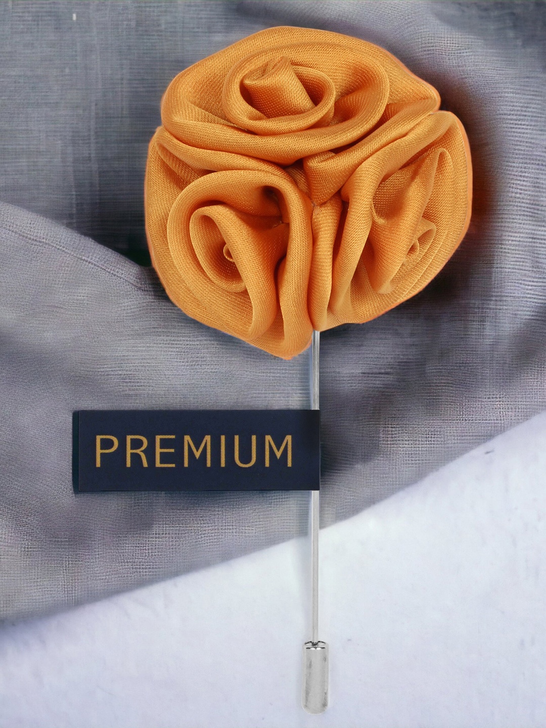 

PELUCHE Unisex Orange Ranunculus Flower Brooch Lapel Pin