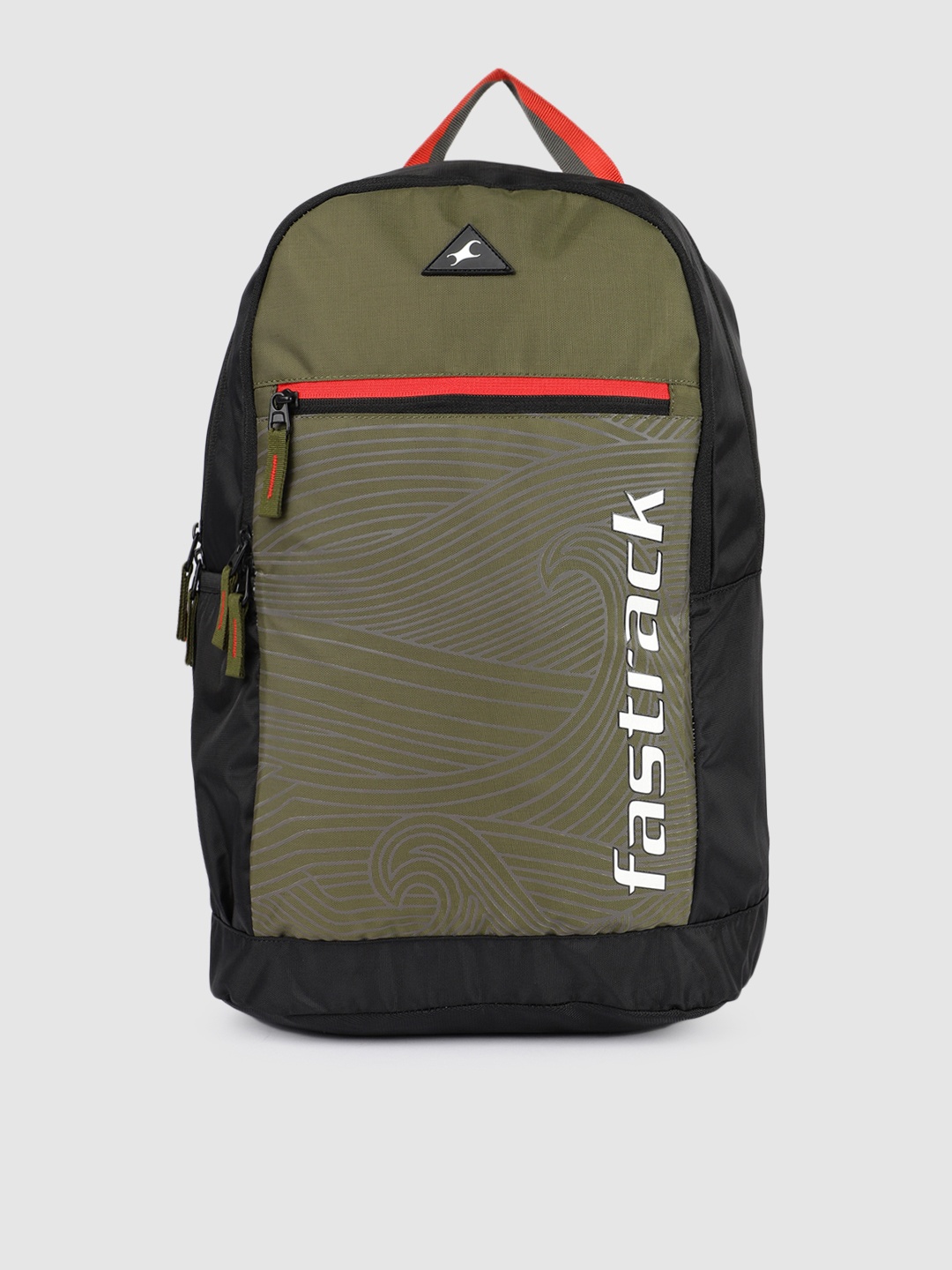 

Fastrack Unisex Olive Green Brand Logo Backpack