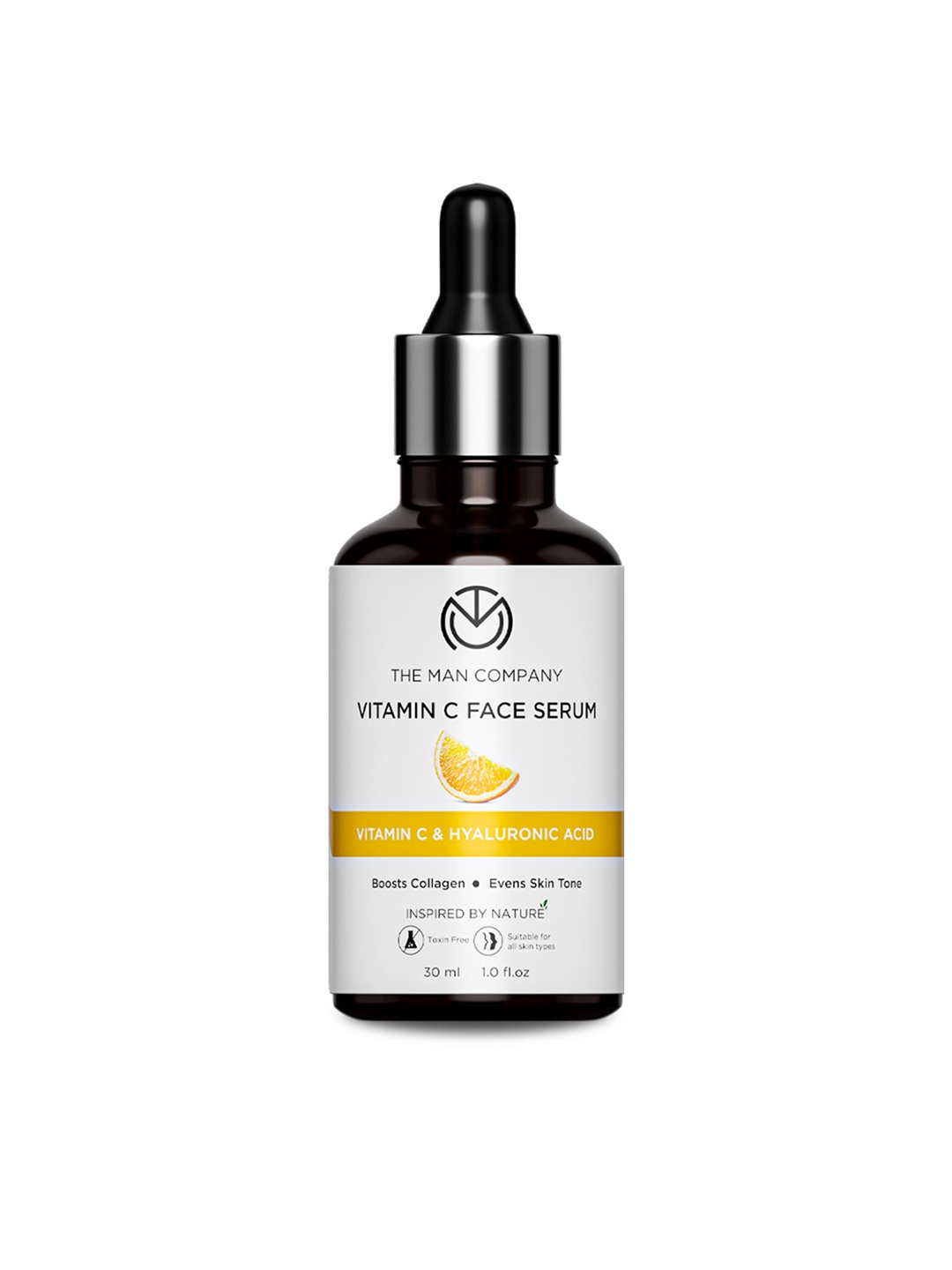 

THE MAN COMPANY 40% Vitamin C Face Serum - Hyaluronic Acid For Brightening & Anti-Age 30ml, White