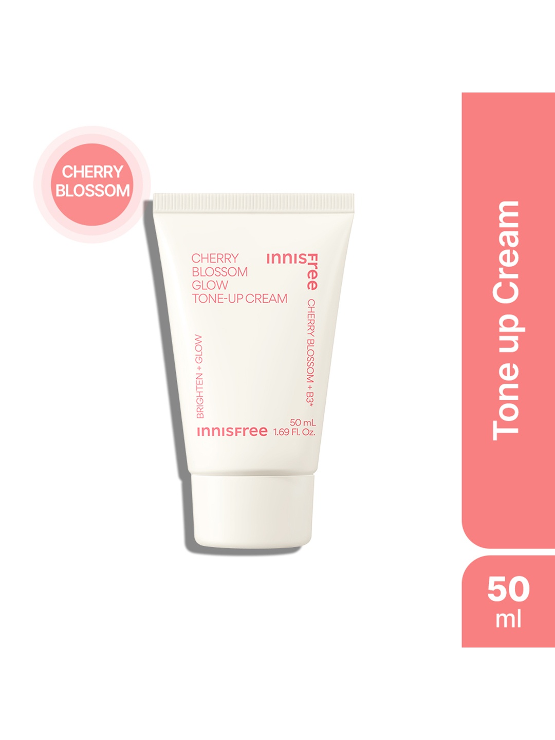 

Innisfree Unisex Jeju Cherry Blossom Tone-Up Cream with Cocamide Mea & Glycerin 50ml, Pink