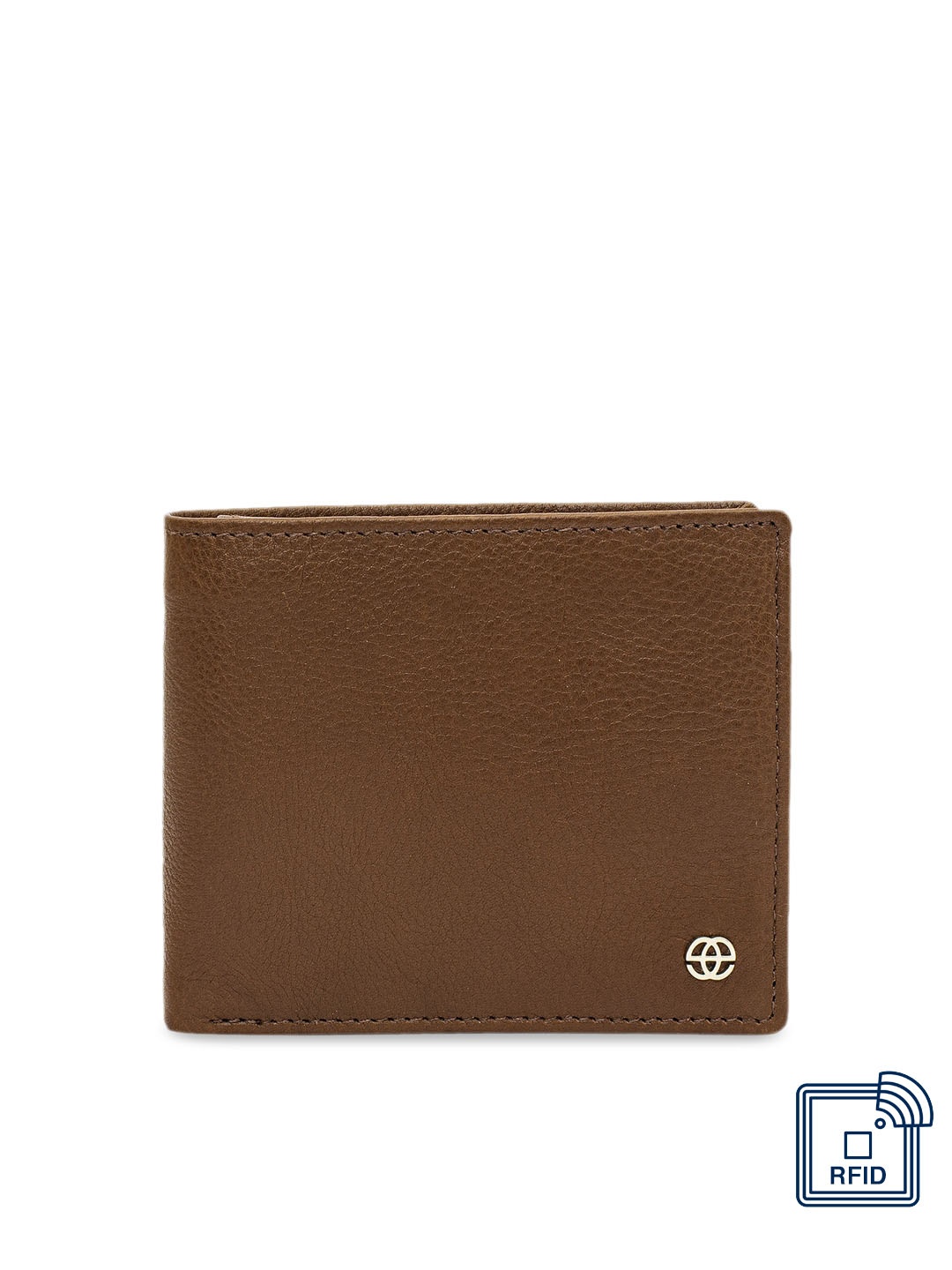 

Eske Men Brown Solid Leather Two Fold Wallet