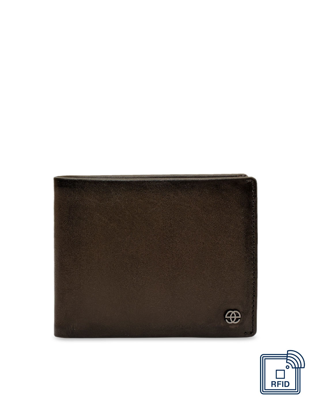 

Eske Men Brown Solid Leather Two Fold Wallet