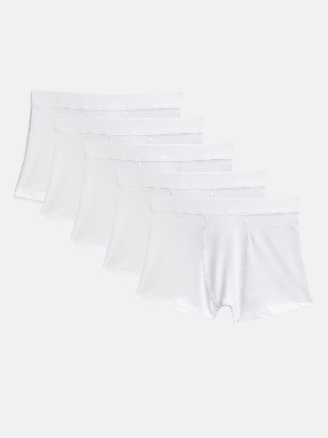 

Marks & Spencer Boys Pack of 5 White Solid Trunks T711412Z