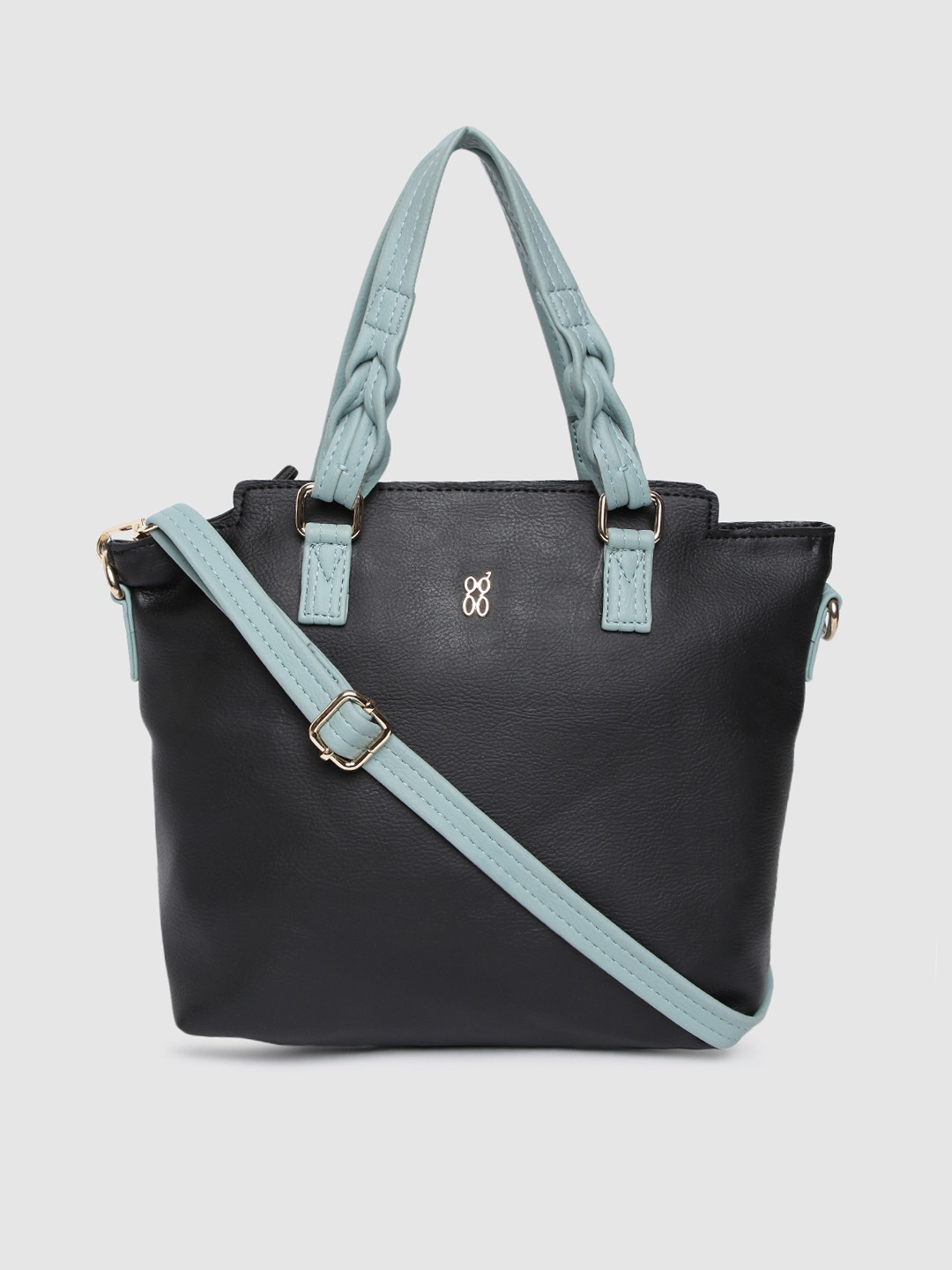 

Baggit Black Solid Handheld Bag