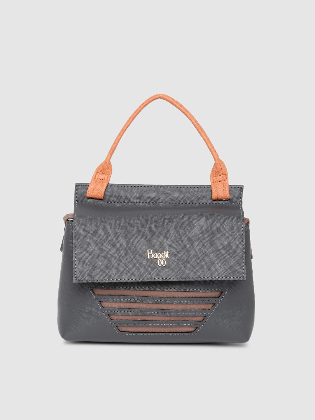 

Baggit Women Grey Solid Satchel