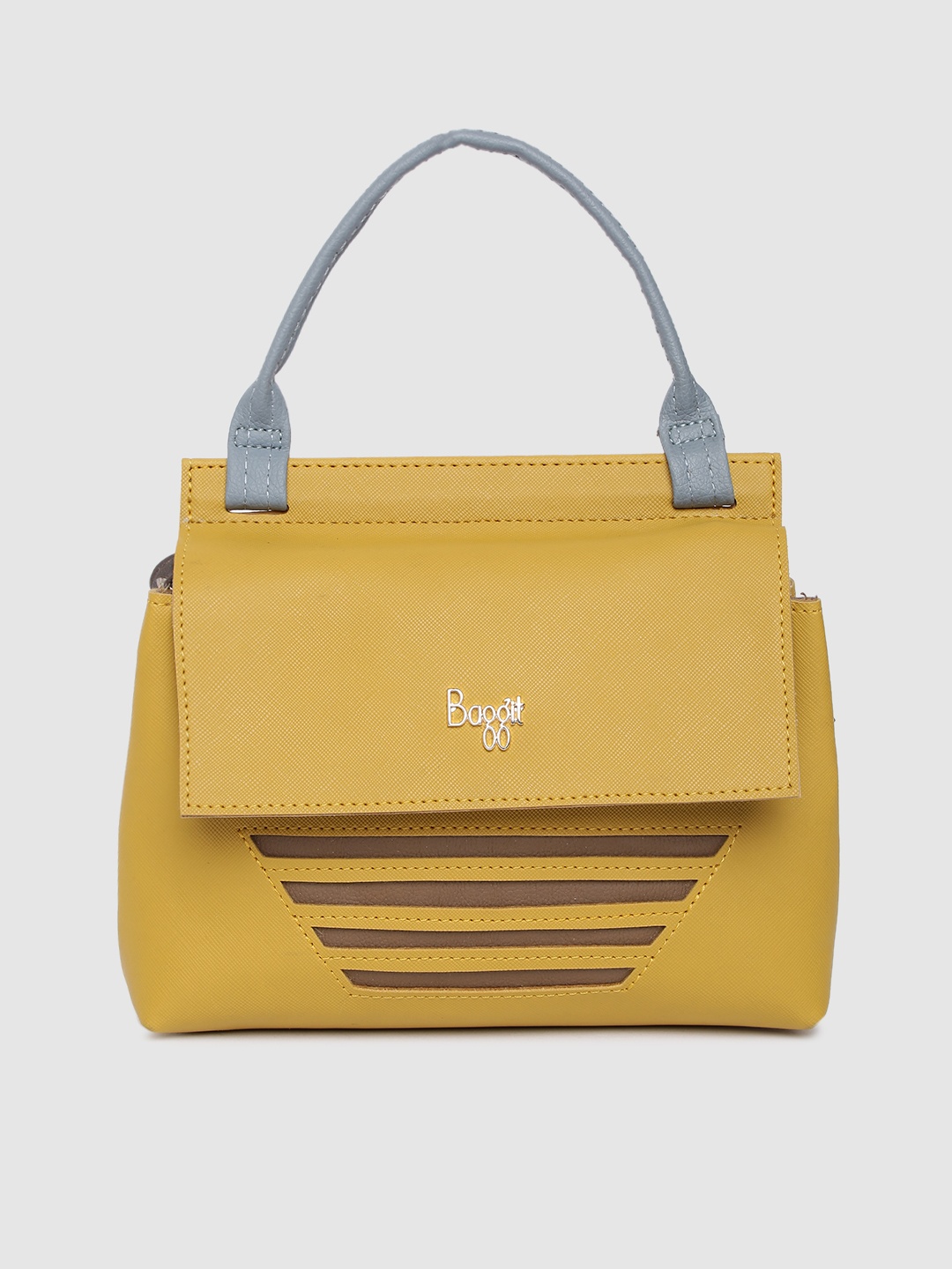 

Baggit Yellow Solid Satchel