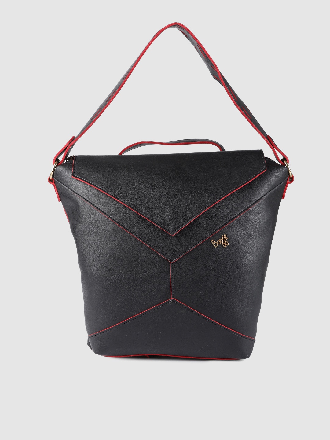 

Baggit Black Solid Handheld Bag Cum Backpack