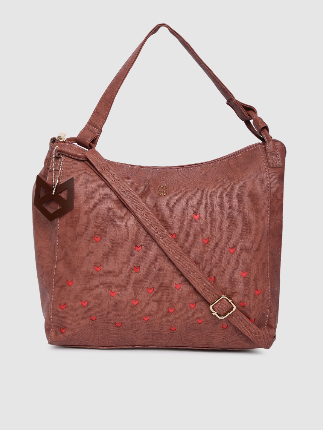

Baggit Pink Textured Hobo Bag Bag
