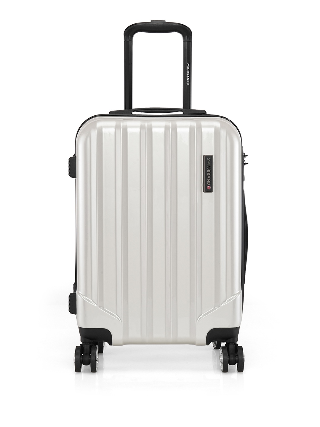 

SWISSBRAND BADEN Range Silver 20" Cabin Hard Trolley Bag