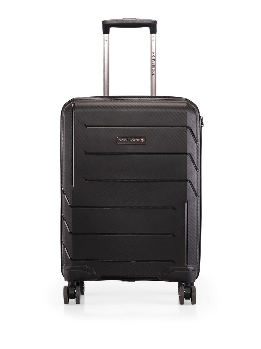 SWISSBRAND MATTERHORN Range Black 20" Cabin Hard Trolley Bag