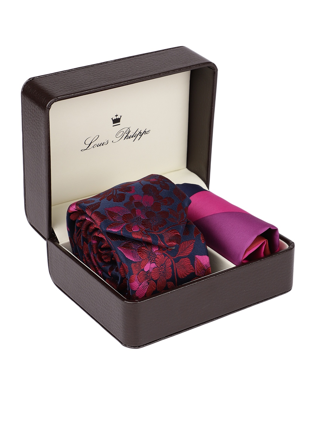 

Louis Philippe Men Pink & Blue Accessory Gift Set