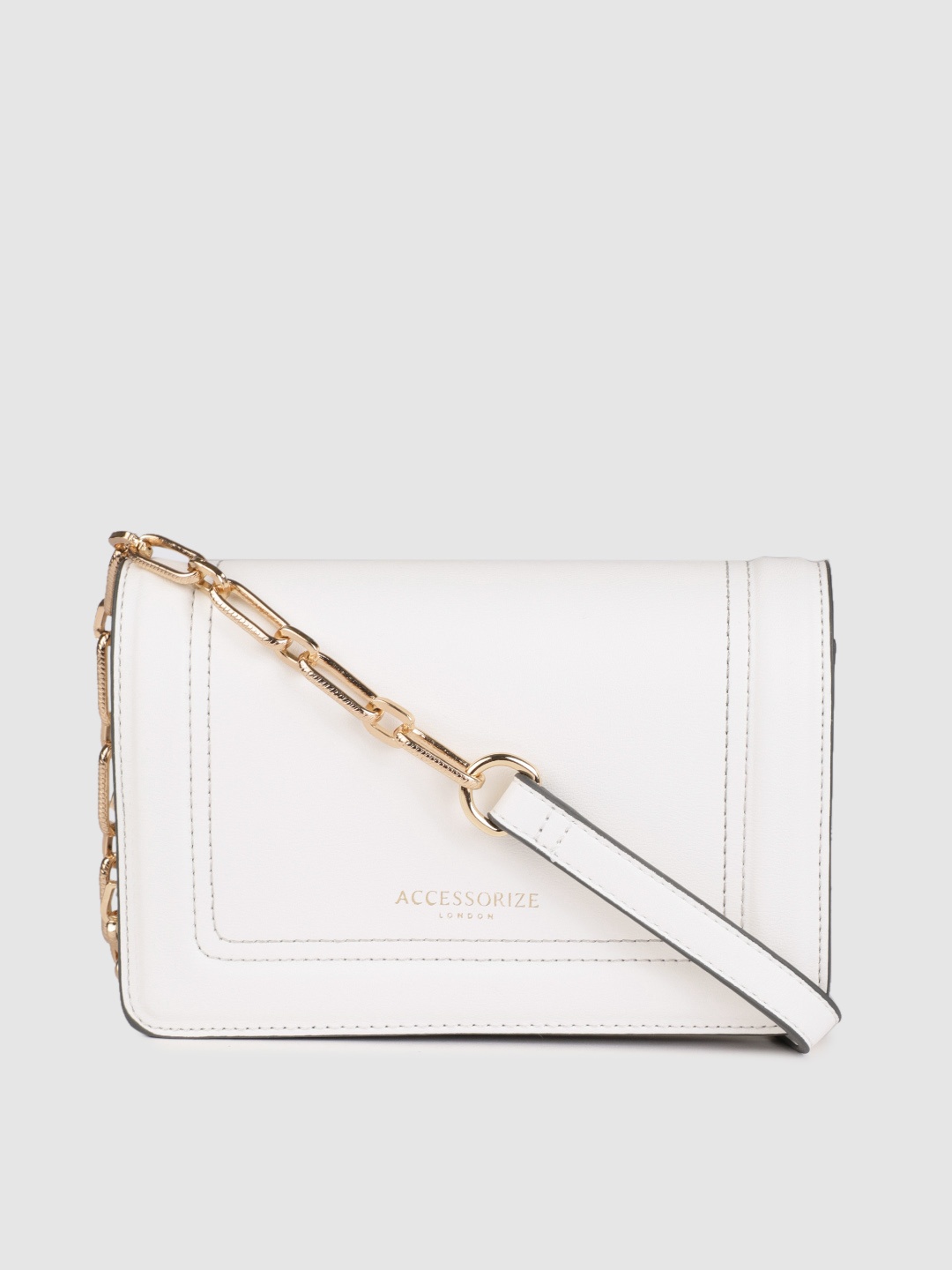 

Accessorize White Solid Sling Bag