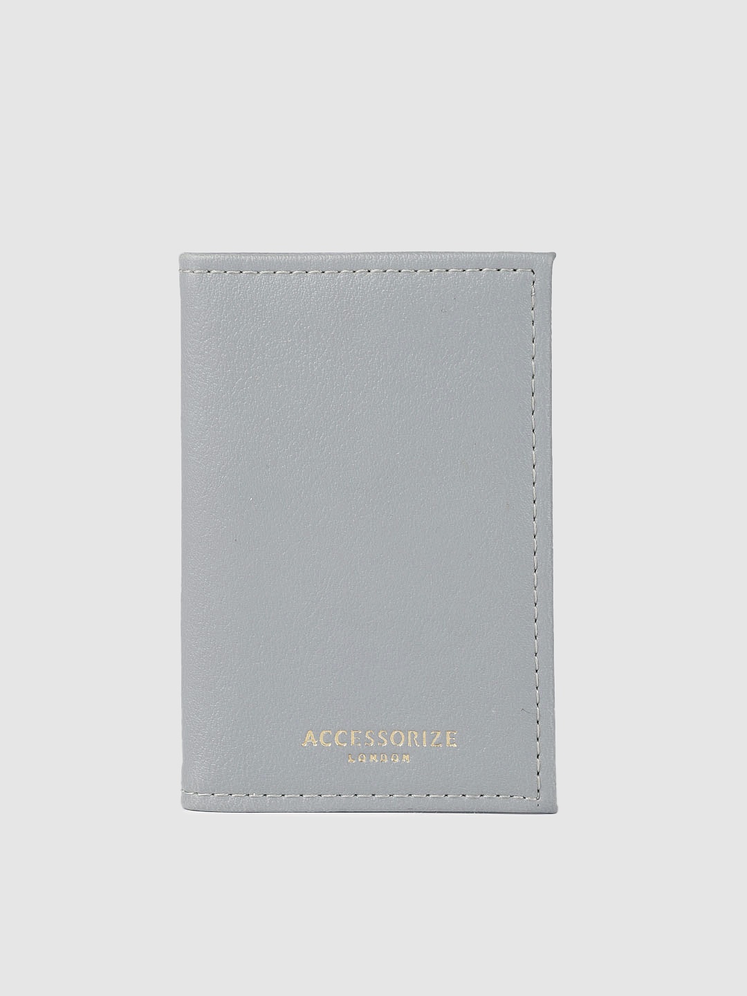 

Accessorize Women Grey Solid Card Holder