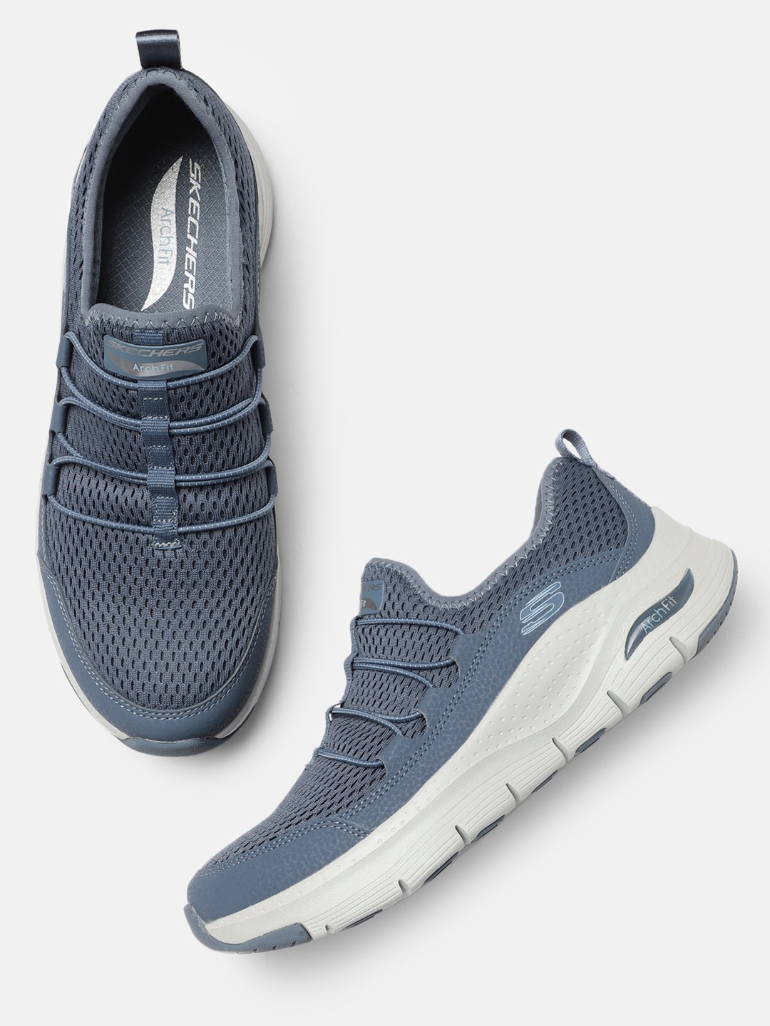 

Skechers Women Blue ARCH FIT Sneakers