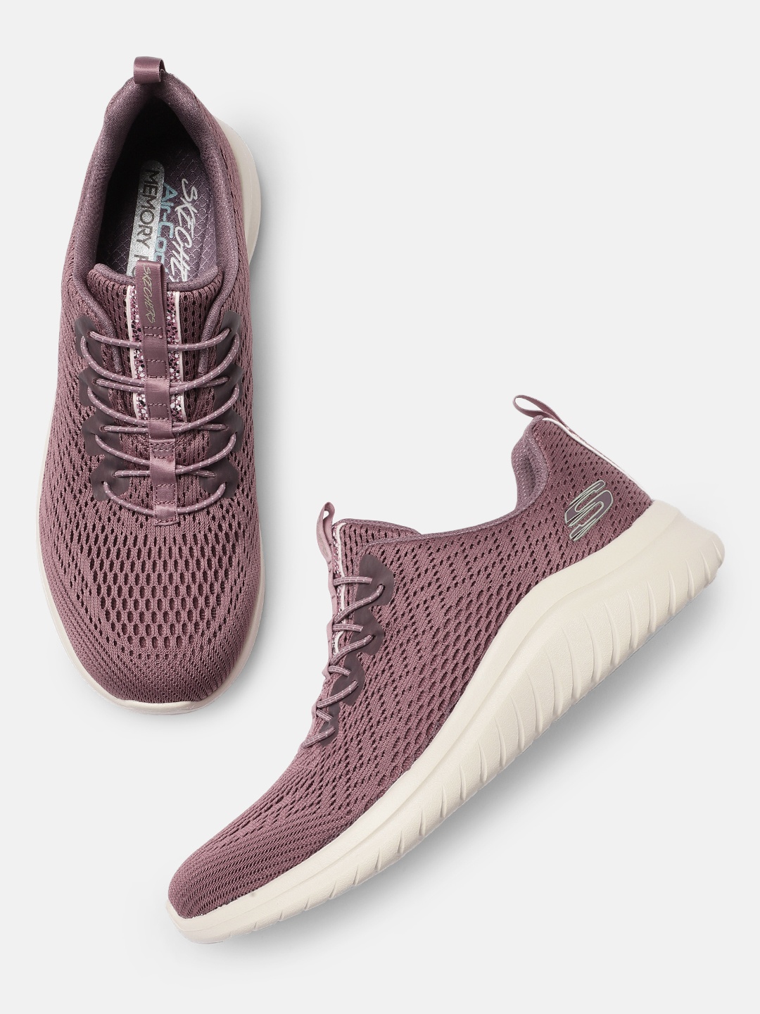 

Skechers Women Mauve ULTRA FLEX 2.0 LITE-GROOVE Slip-On Sneakers