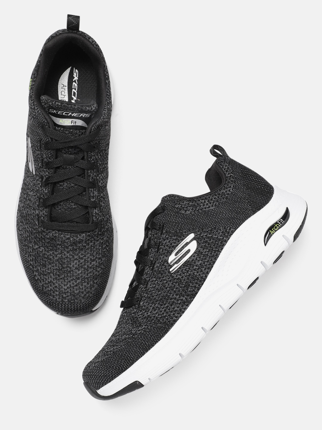 

Skechers Men Black ARCH FIT Sneakers