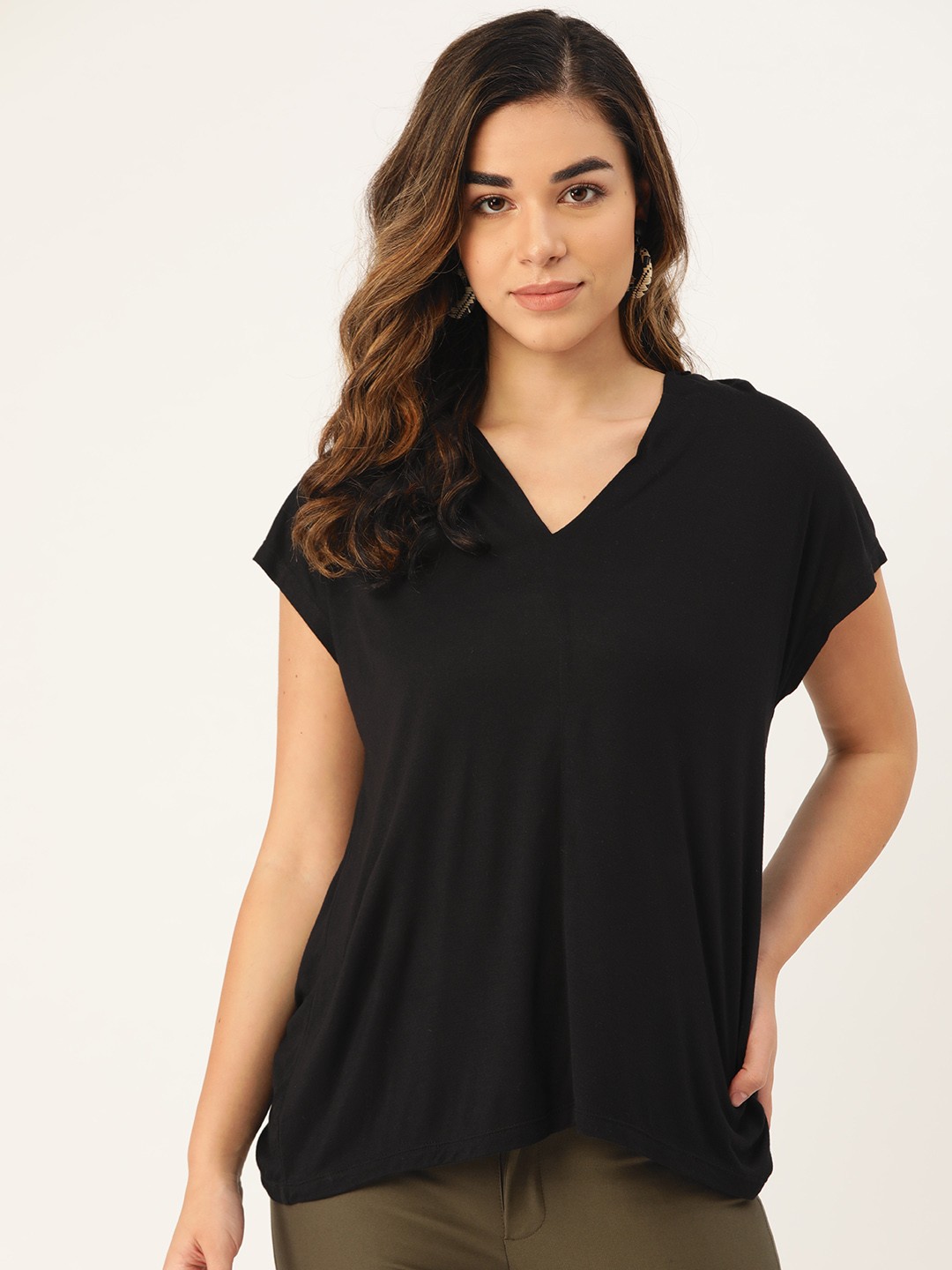 

Rute Women Black Solid Top
