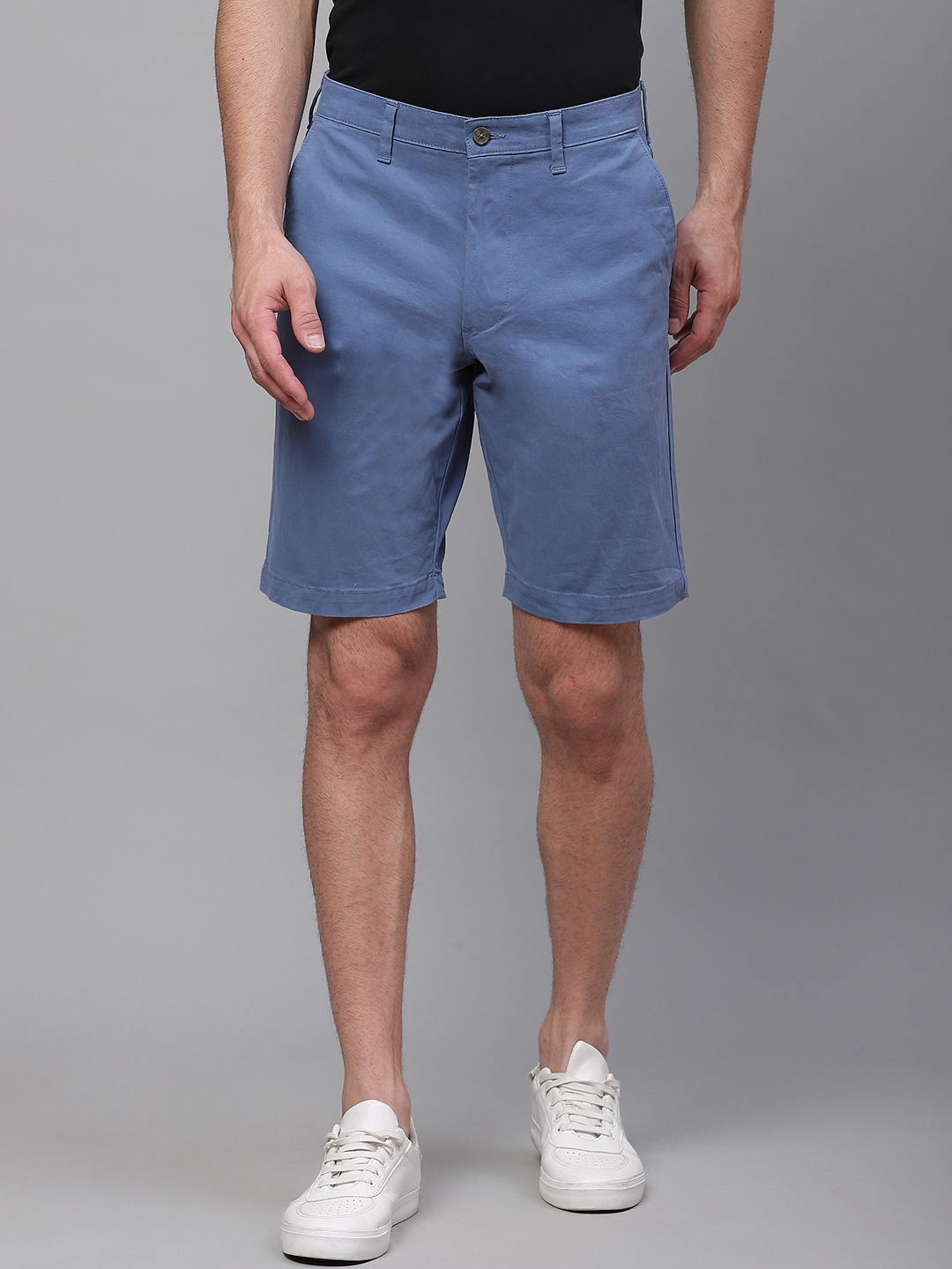

Marks & Spencer Men Blue Solid Regular Fit Chino Shorts