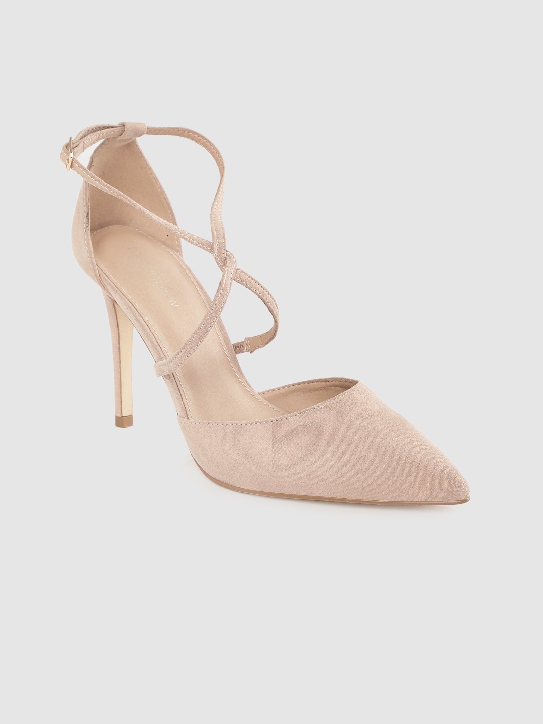 

Forever New Women Peach-Coloured Solid Pumps