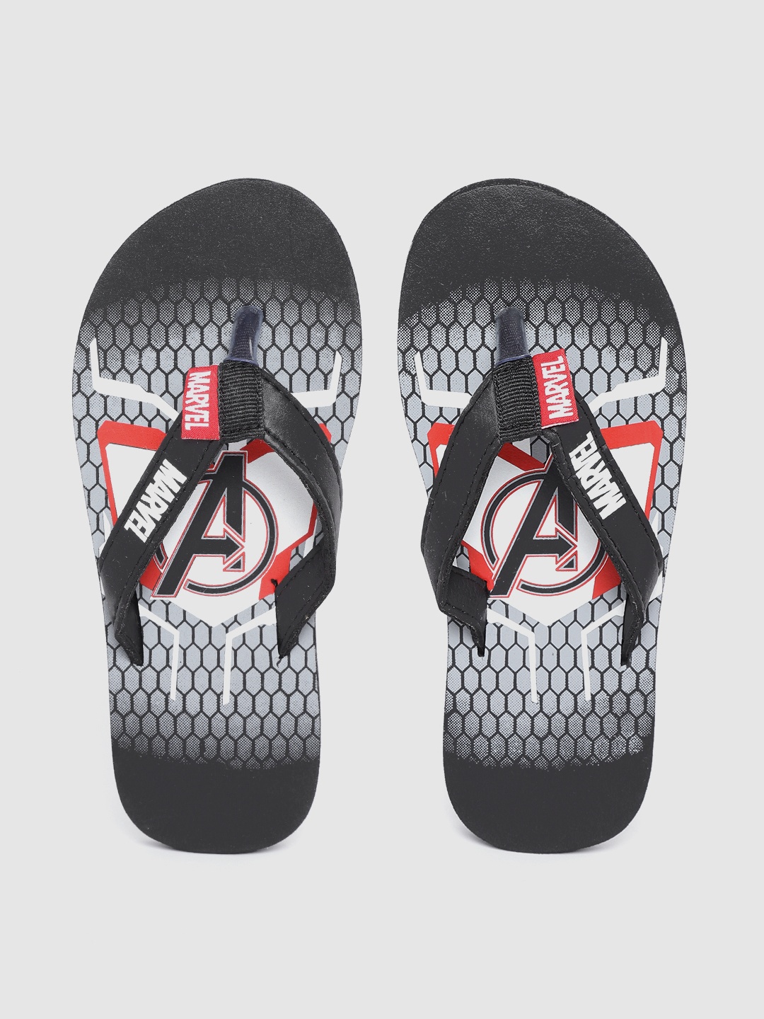

toothless Boys Black & Grey Printed Thong Flip-Flops