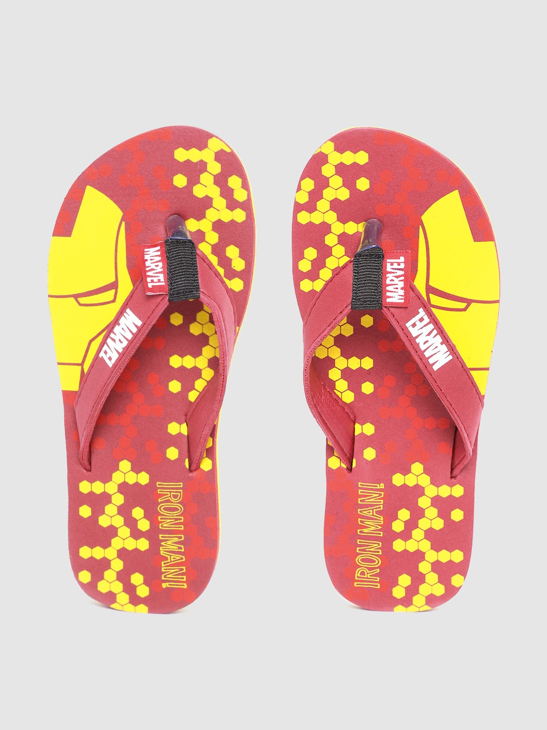 

toothless Boys Red & Yellow Iron Man Print Thong Flip-Flops