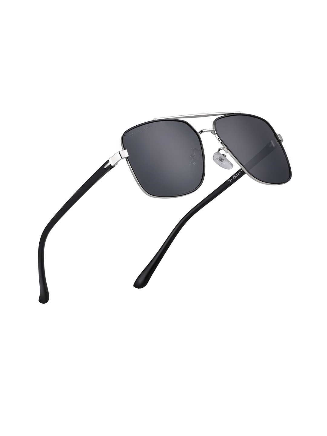 

ROYAL SON Men Polarized & UV Protected Square Sunglasses CHI0049, Black