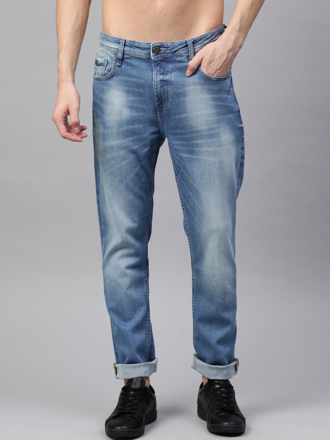 

Roadster Men Blue Skinny Fit Mid-Rise Clean Look Jeans