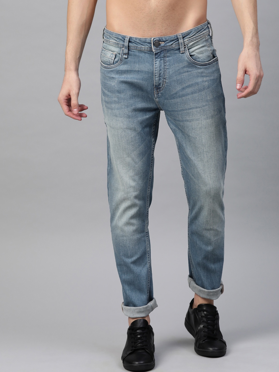 

Roadster Men Blue Skinny Fit Mid-Rise Clean Look Jeans