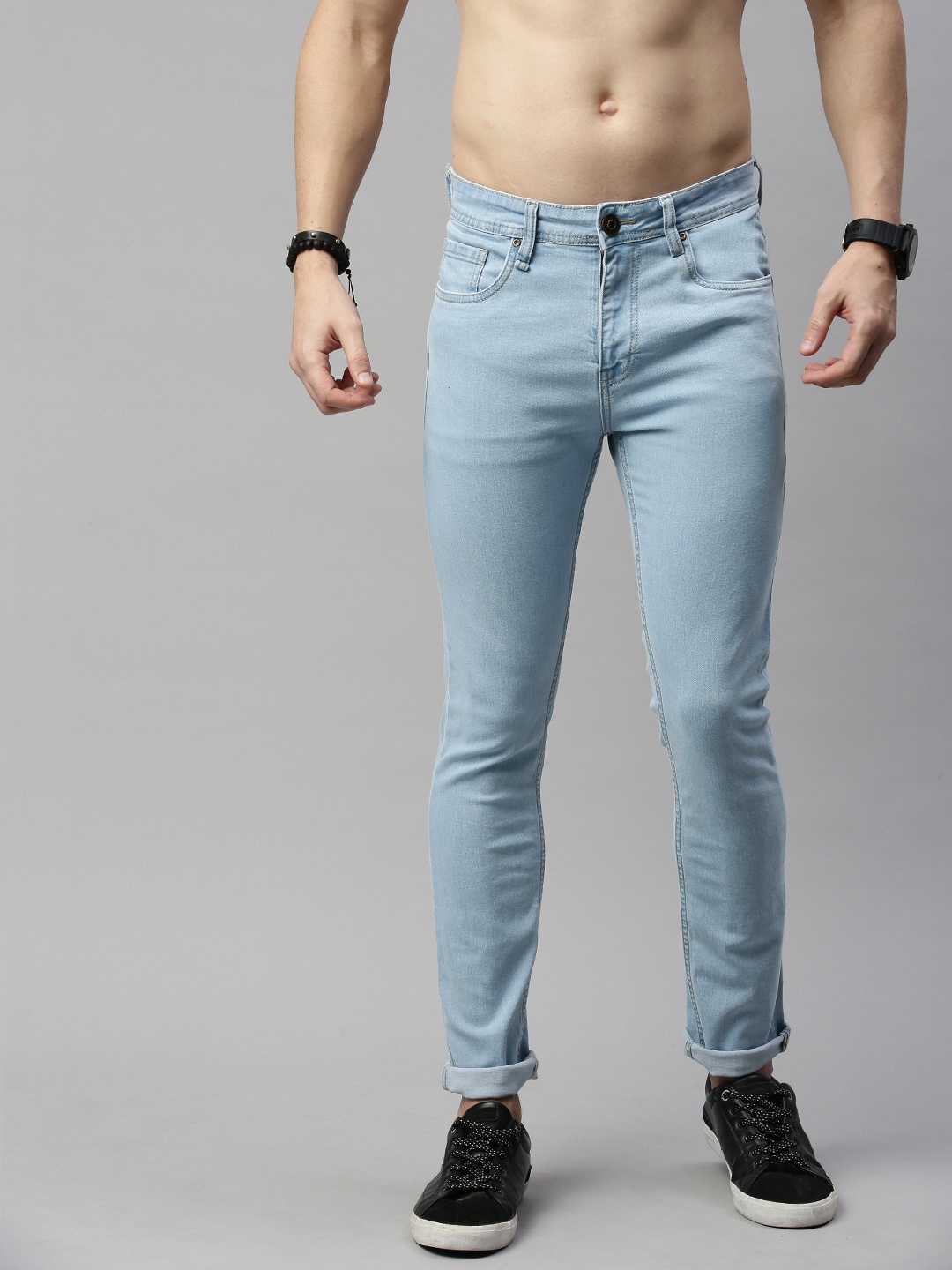 

Roadster Men Blue Skinny Fit Mid-Rise Clean Look Stretchable Jeans