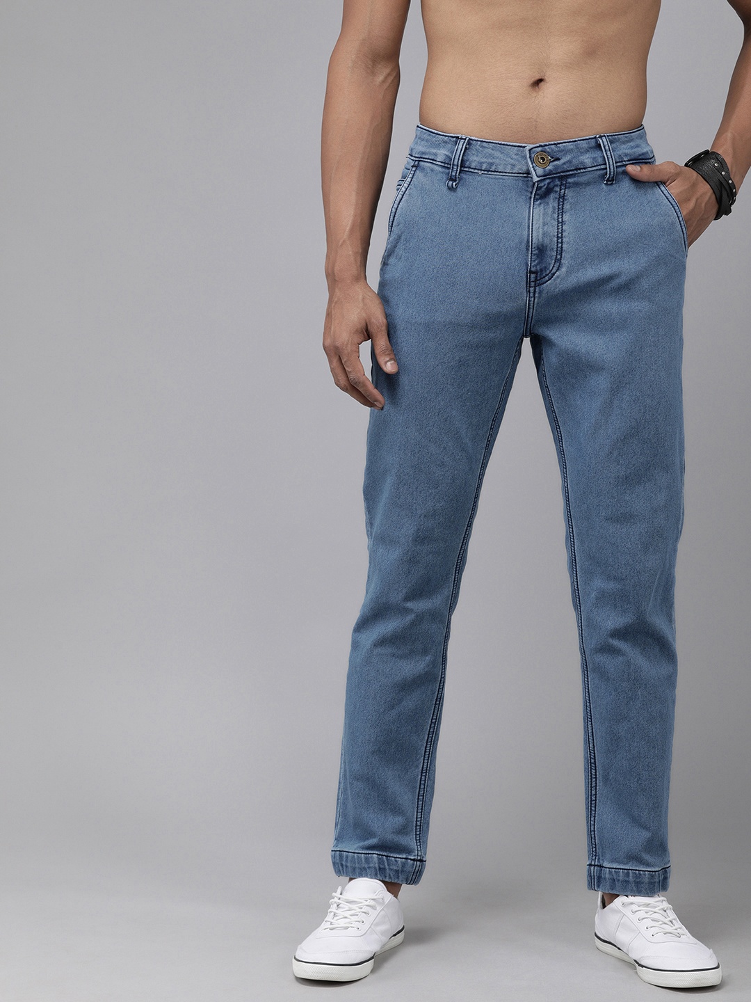 

Roadster Men Blue Jogger Mid-Rise Clean Look Stretchable Jeans