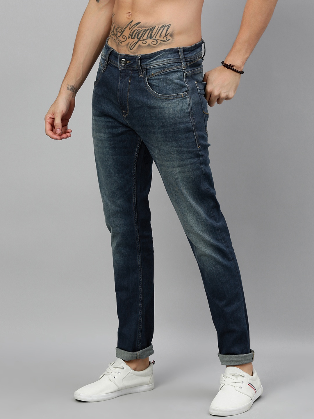 

Roadster Men Blue Skinny Fit Mid-Rise Clean Look Stretchable Jeans