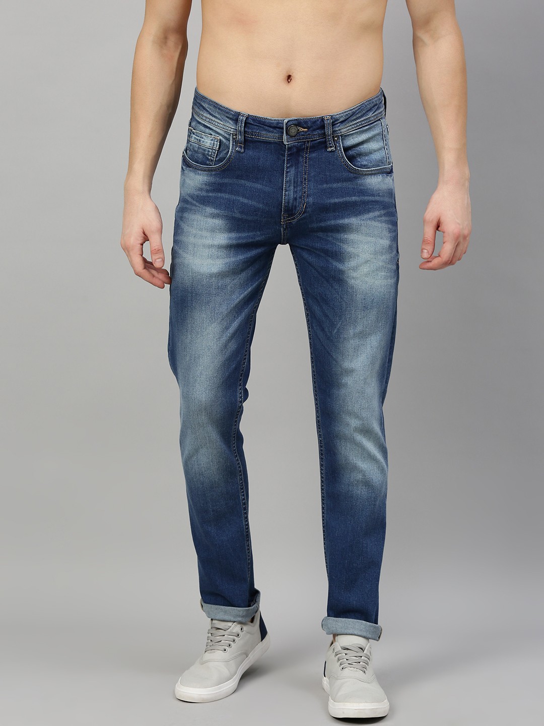 

Roadster Men Blue Skinny Fit Mid-Rise Clean Look Stretchable Jeans