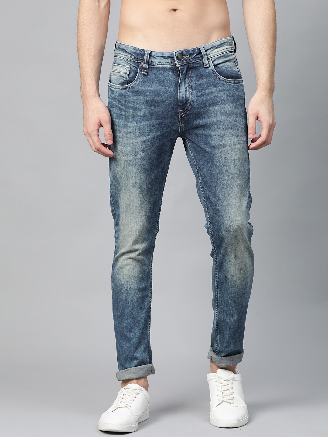 

Roadster Men Blue Skinny Fit Mid-Rise Clean Look Stretchable Jeans