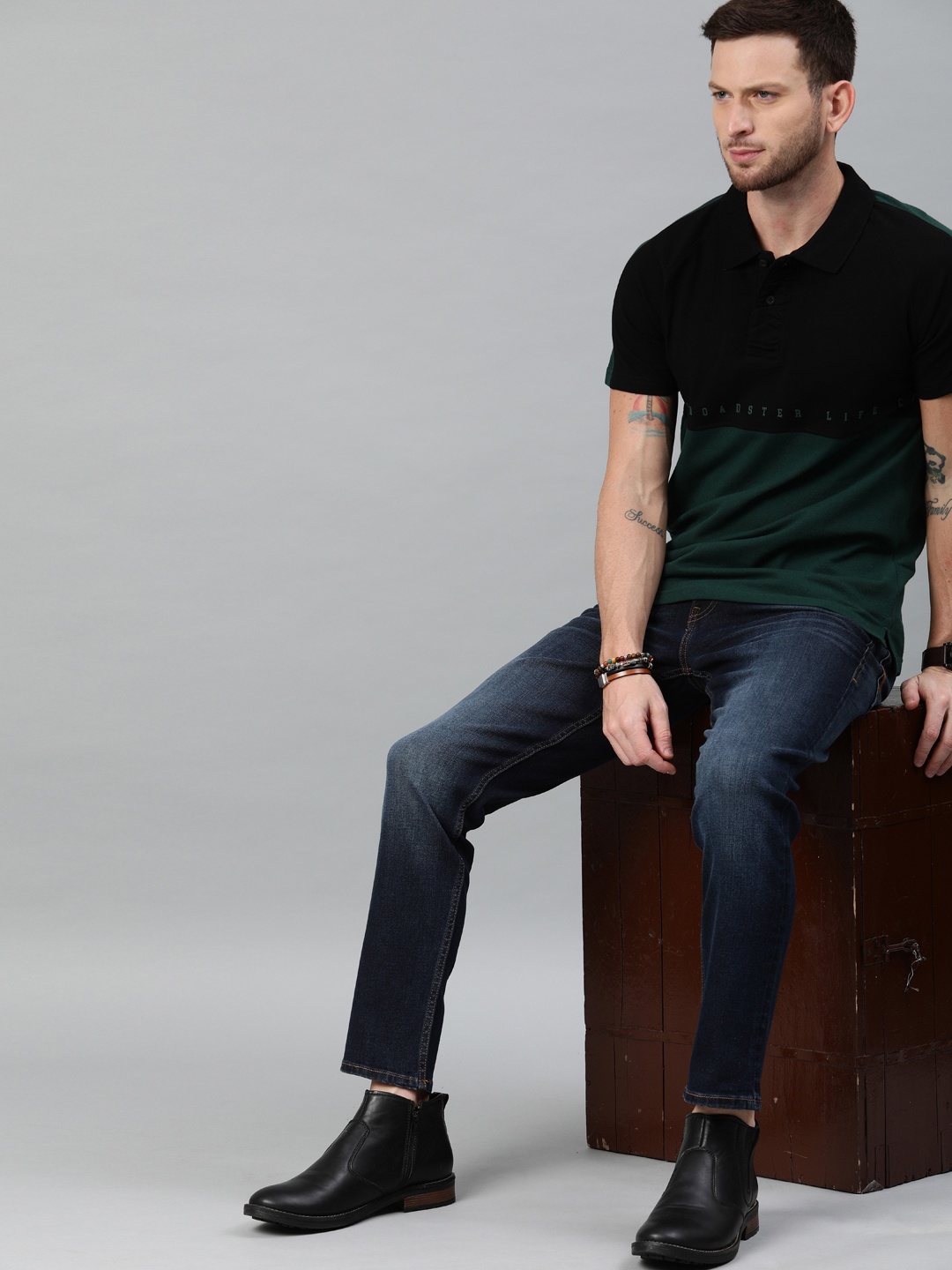 

Roadster Men Blue Slim Tapered Fit Mid-Rise Clean Look Jeans