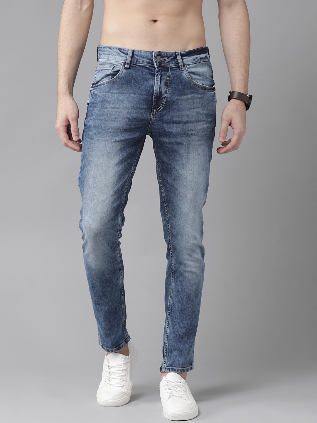 

Roadster Men Blue Skinny Fit Mid-Rise Clean Look Stretchable Jeans