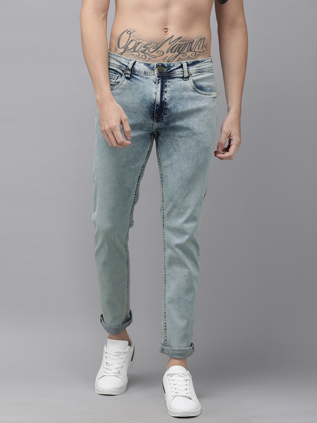 

Roadster Men Blue Skinny Fit Mid-Rise Clean Look Stretchable Jeans