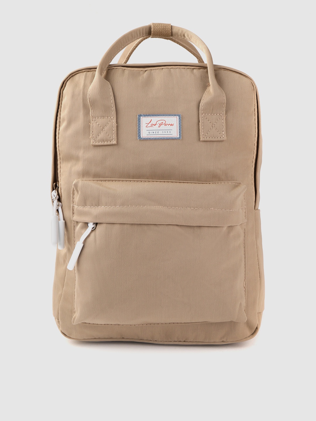 

Lino Perros Women Beige Solid Laptop Backpack
