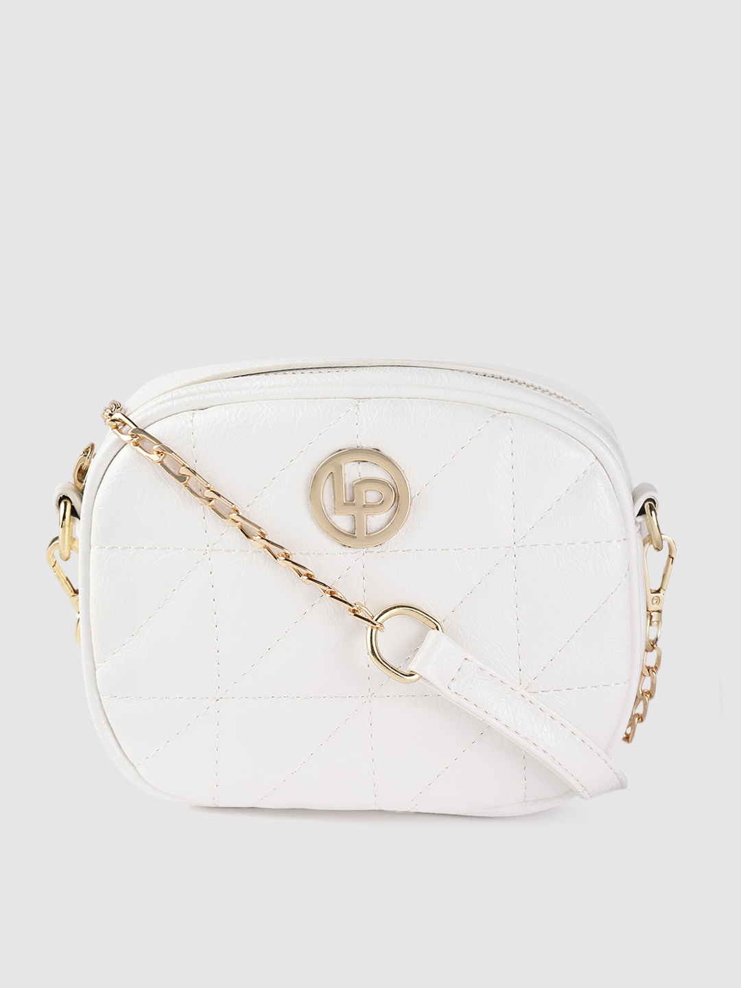 

Lino Perros White Quilted Sling Bag