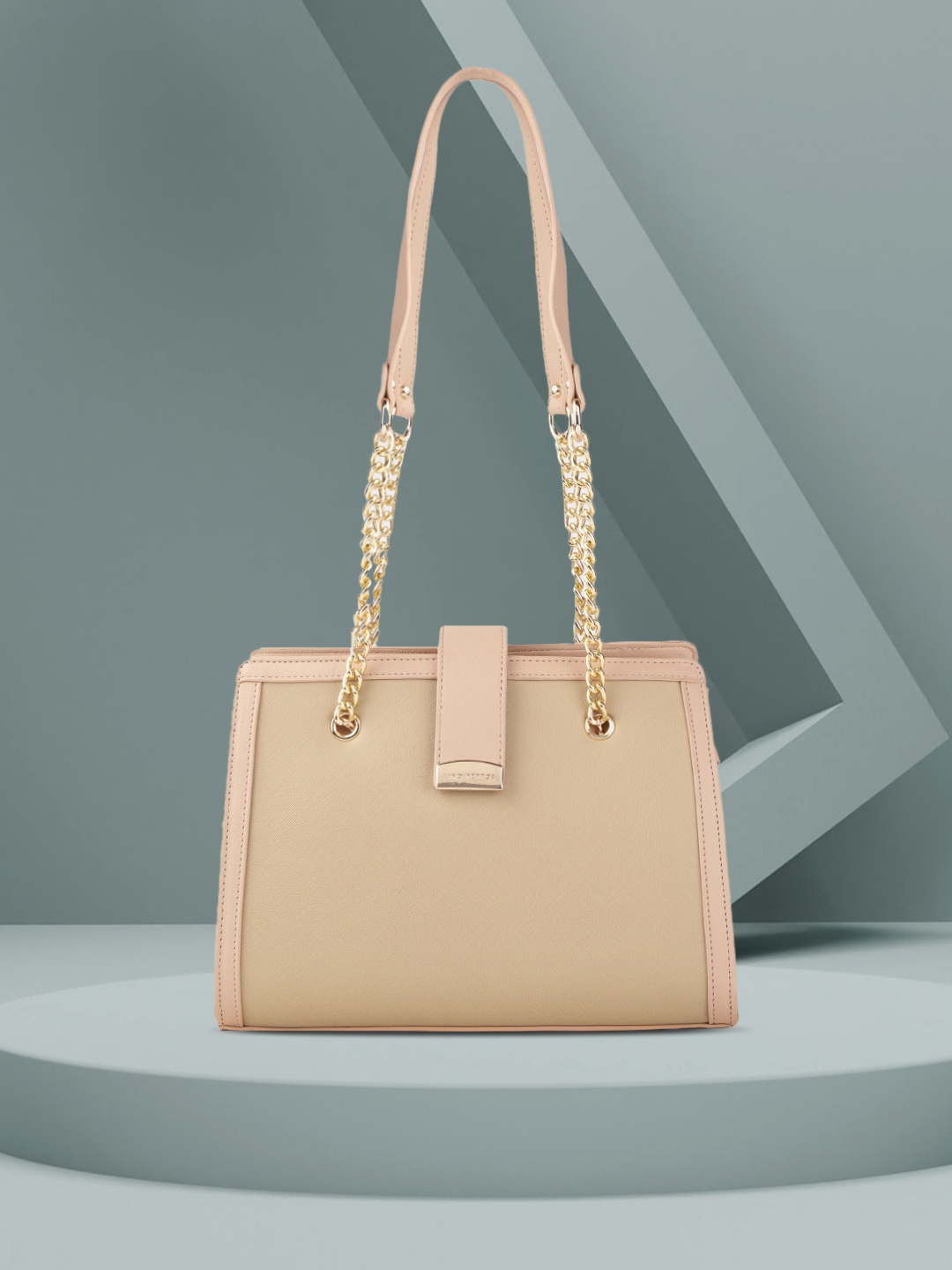 

Lino Perros Beige Solid Shoulder Bag