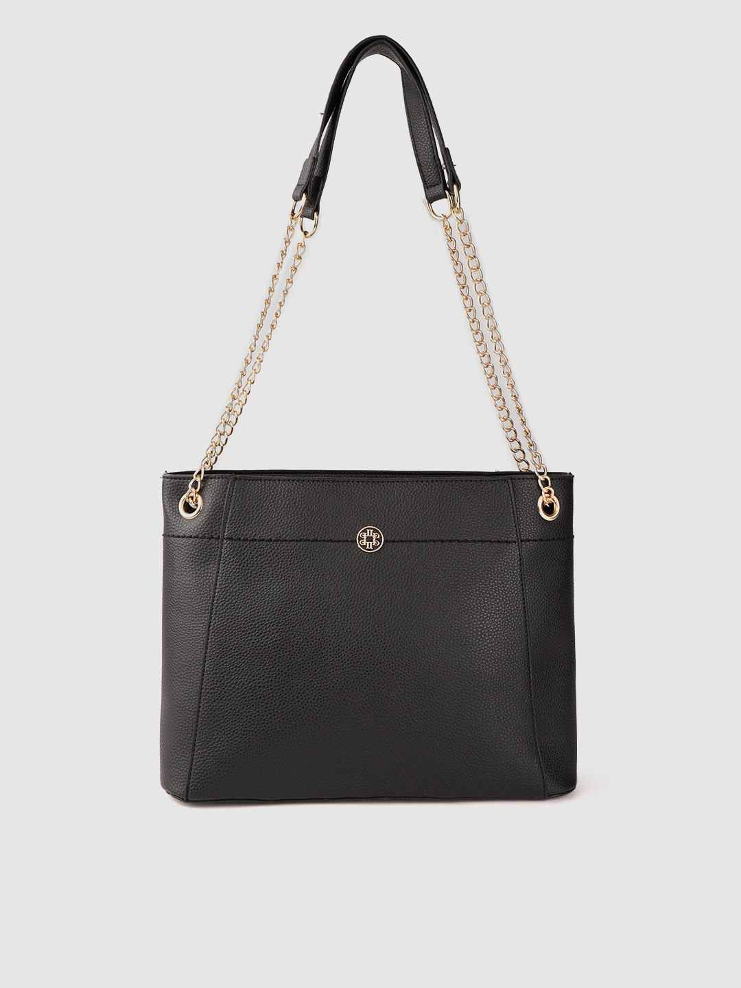 

Lino Perros Black Solid Shoulder Bag