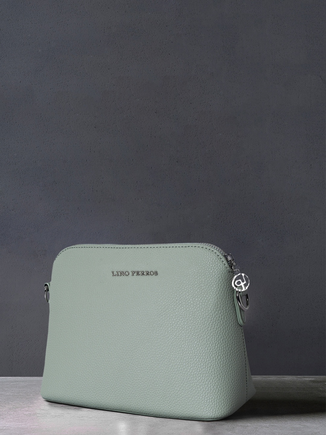 

Lino Perros Mint Green Solid Sling Bag