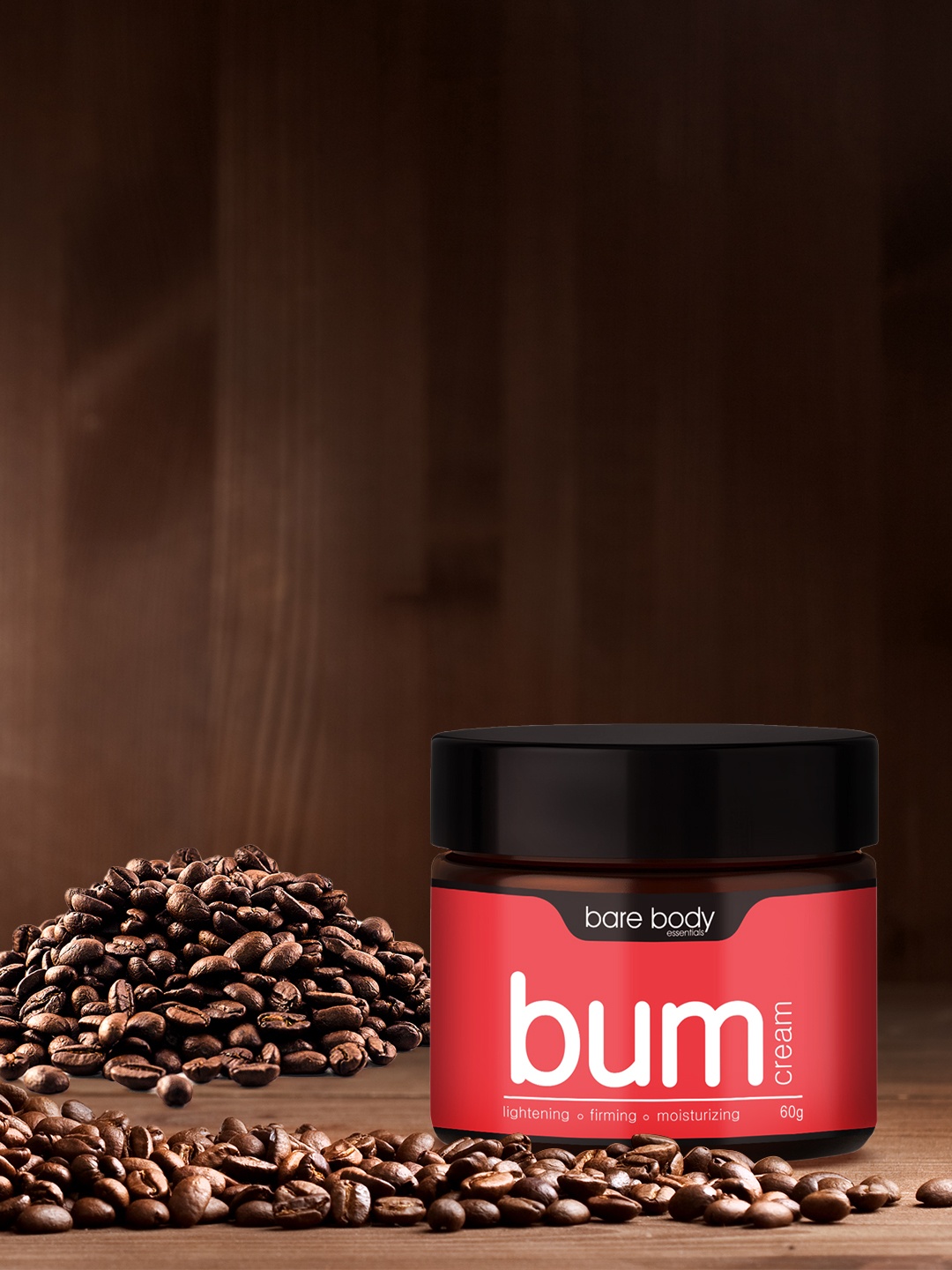 

bare body essentials Bum Cream with Coconut Oil 60 g, Black