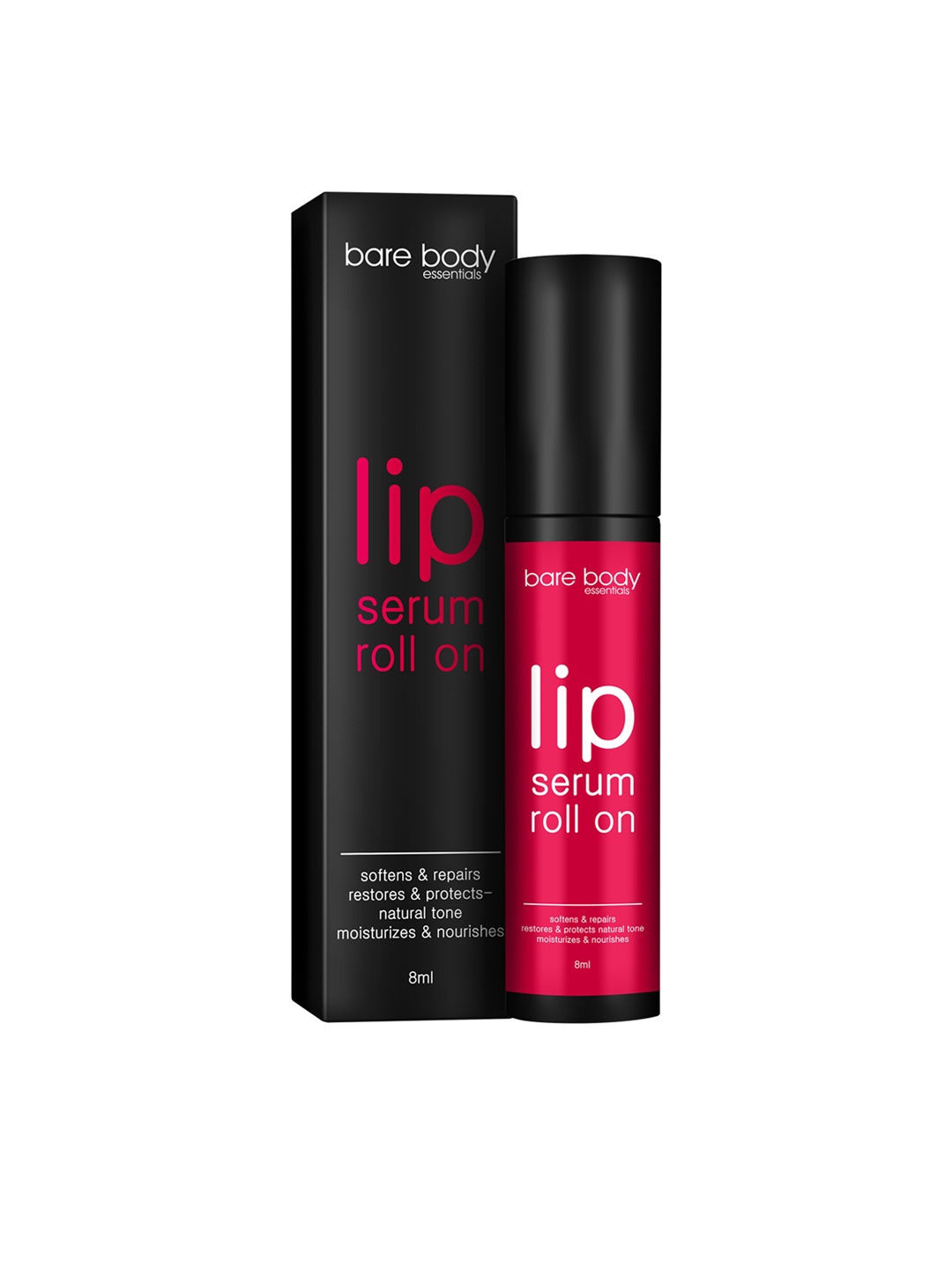 

bare body essentials Lip Serum Roll on 8 ml, Black