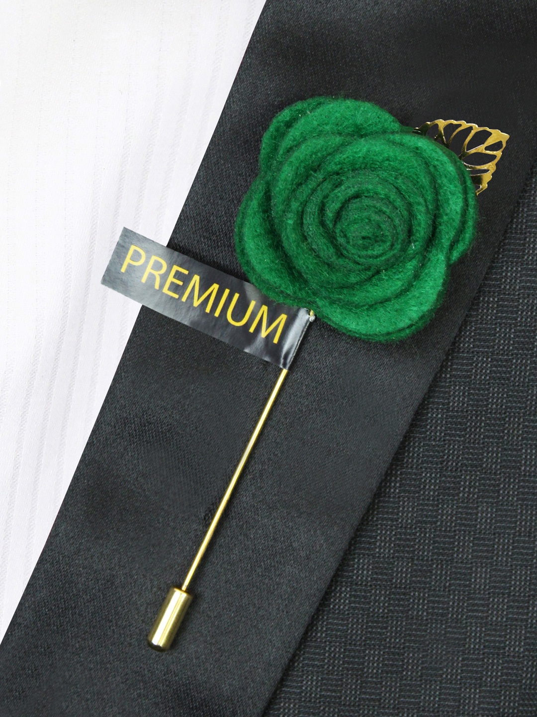 

PELUCHE Unisex Green The Prince Charming Lapel Pin